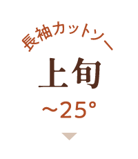 長袖カットソー上旬~25℃